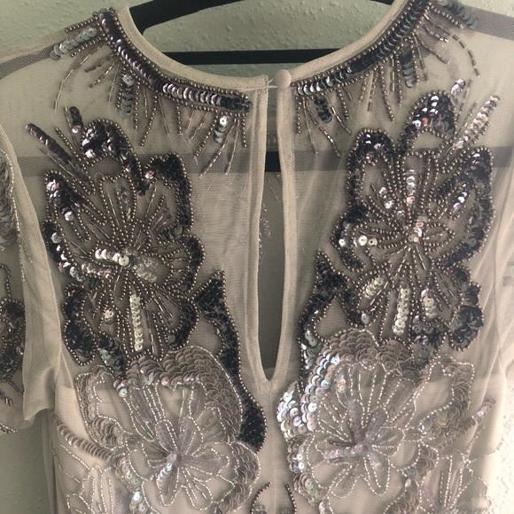 NWOT ASOS SALON All Over Embellished Maxi Dress - Picture 5 of 8